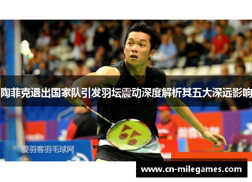 陶菲克退出国家队引发羽坛震动深度解析其五大深远影响 陶菲克退出国家队引发羽坛震动深度解析其五大深远影响